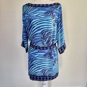 Silk blouse/swimsuit cover-up
